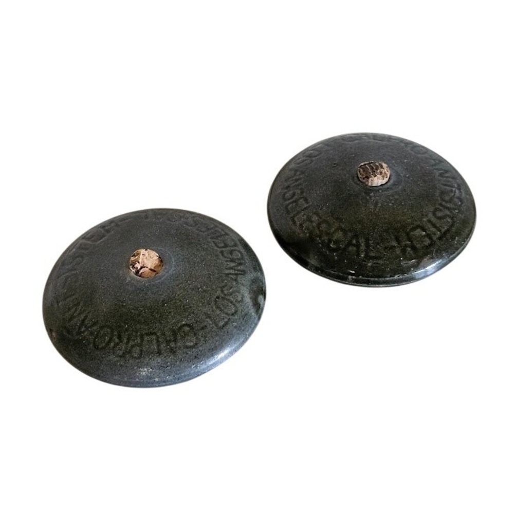 Vintage Calpro Ant System Ceramic Traps Pair Pat 1928 Los Angeles California